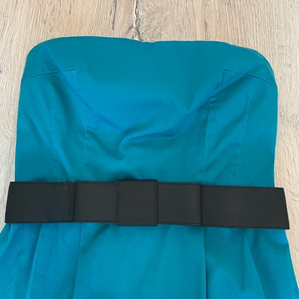 IZ Byer Teal Cocktail Party Dress Sz 7 - Picture 3 of 5